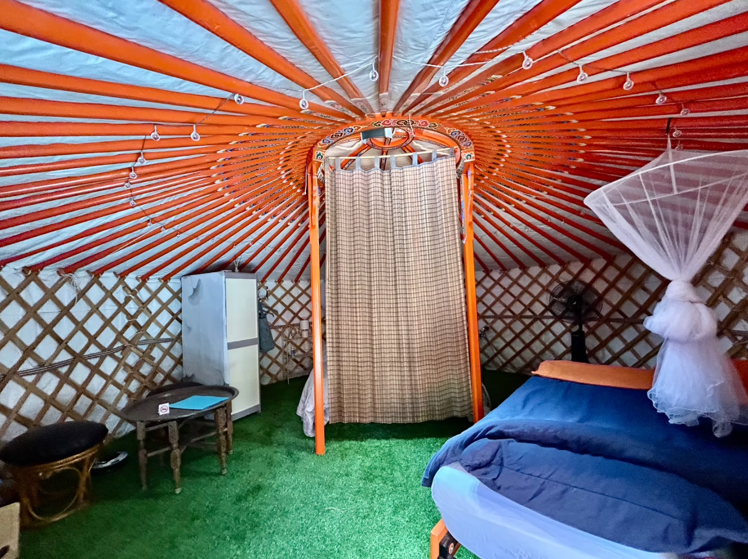 Intérieur de la Yourte Nature